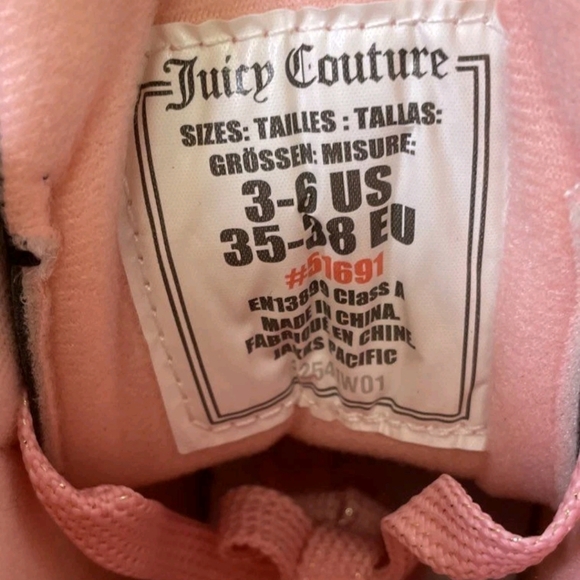 New! Box!Juicy Couture Black Skates with Pink-These Fit Adult UpTo Size 7-8.5 - Picture 7 of 10